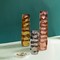 Set of 3 Decorative Modern Metal Honeycomb Design Table Flower Vase for Dining Room, Living Room Bedroom, or Wedding